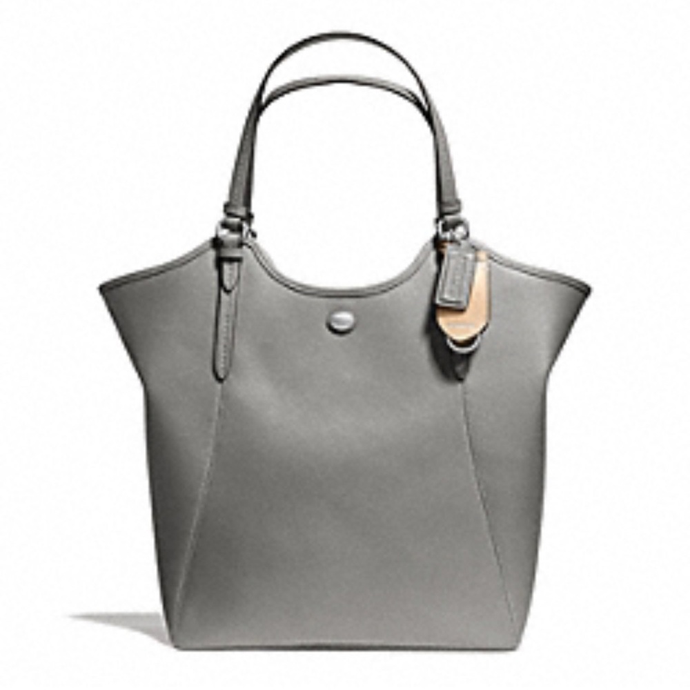 COACH Peyton Leather Tote F26103 Black Saffiano Leather Tote Bag